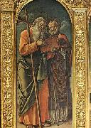 Bartolomeo Vivarini Sts Andrew and Nicholas of Bari Spain oil painting artist